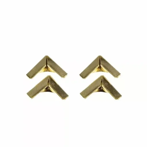 4 Esquineras metálicas color oro para Scrapbooking