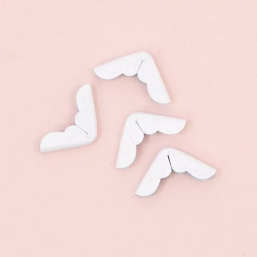 4 Esquineras Metálicas Royal White Craftelier