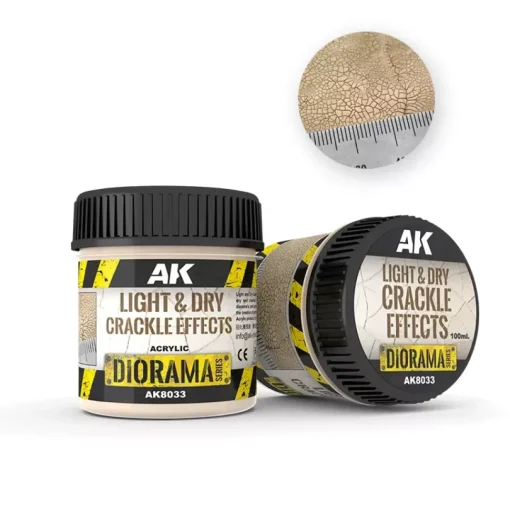 Acrílico efecto craquelado claro y seco Diorama AK Interactive 100ml
