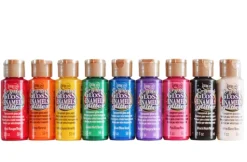 Acrílico purpurina sobre vidrio Americana Crystal Gloss Enamels Glitter DecoArt 59ml