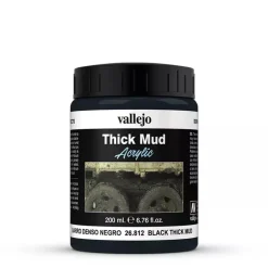 Acrílico Textura 812 Barro Negro Diorama FX Vallejo 200ml