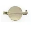 Aguja broche placa 2,5 cm (5 unidades)