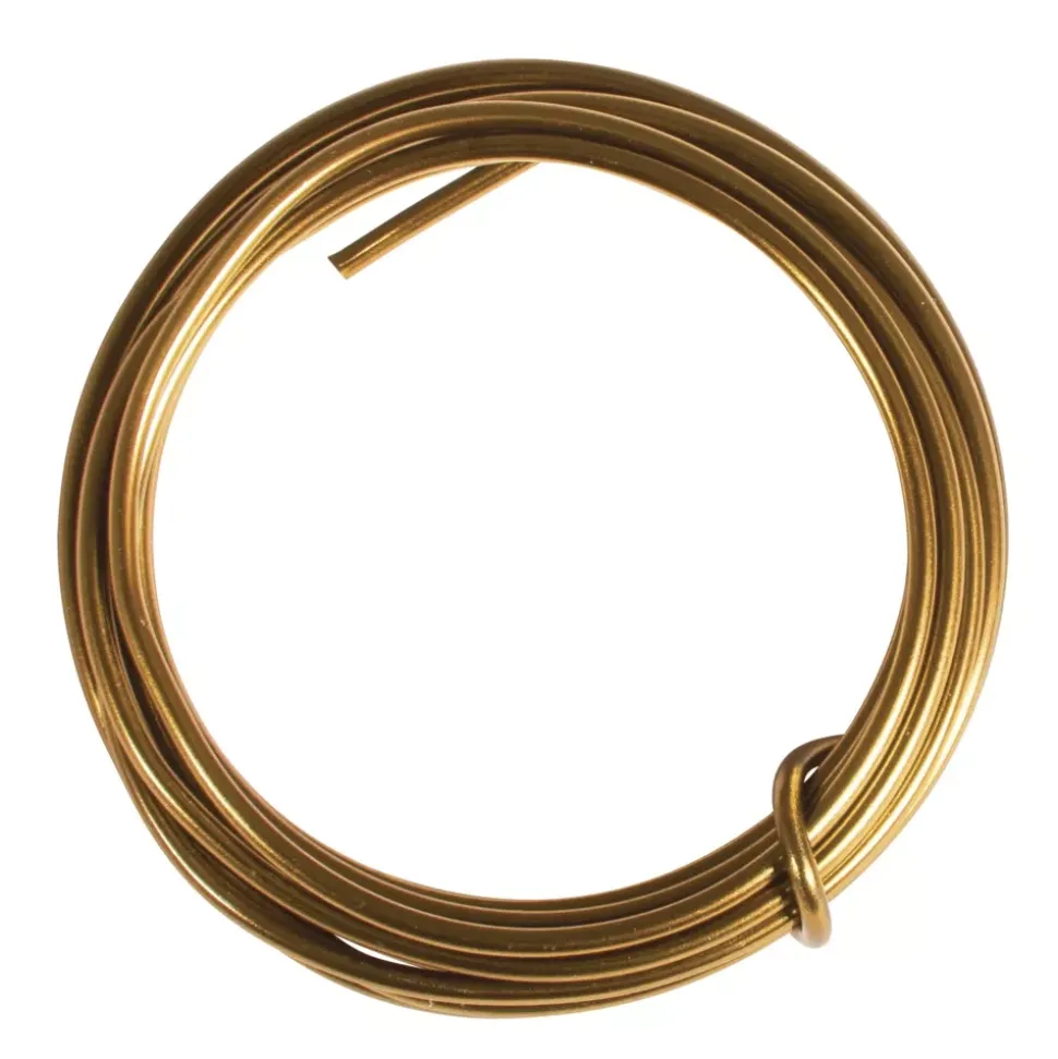 Alambre de Aluminio Dorado Rayher 2m