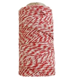 Algodón Encerado para Scrapbooking Blanco y Rojo CasaSol 140m