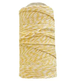 Algodón Encerado para Scrapbooking Blanco y Amarillo CasaSol 140m