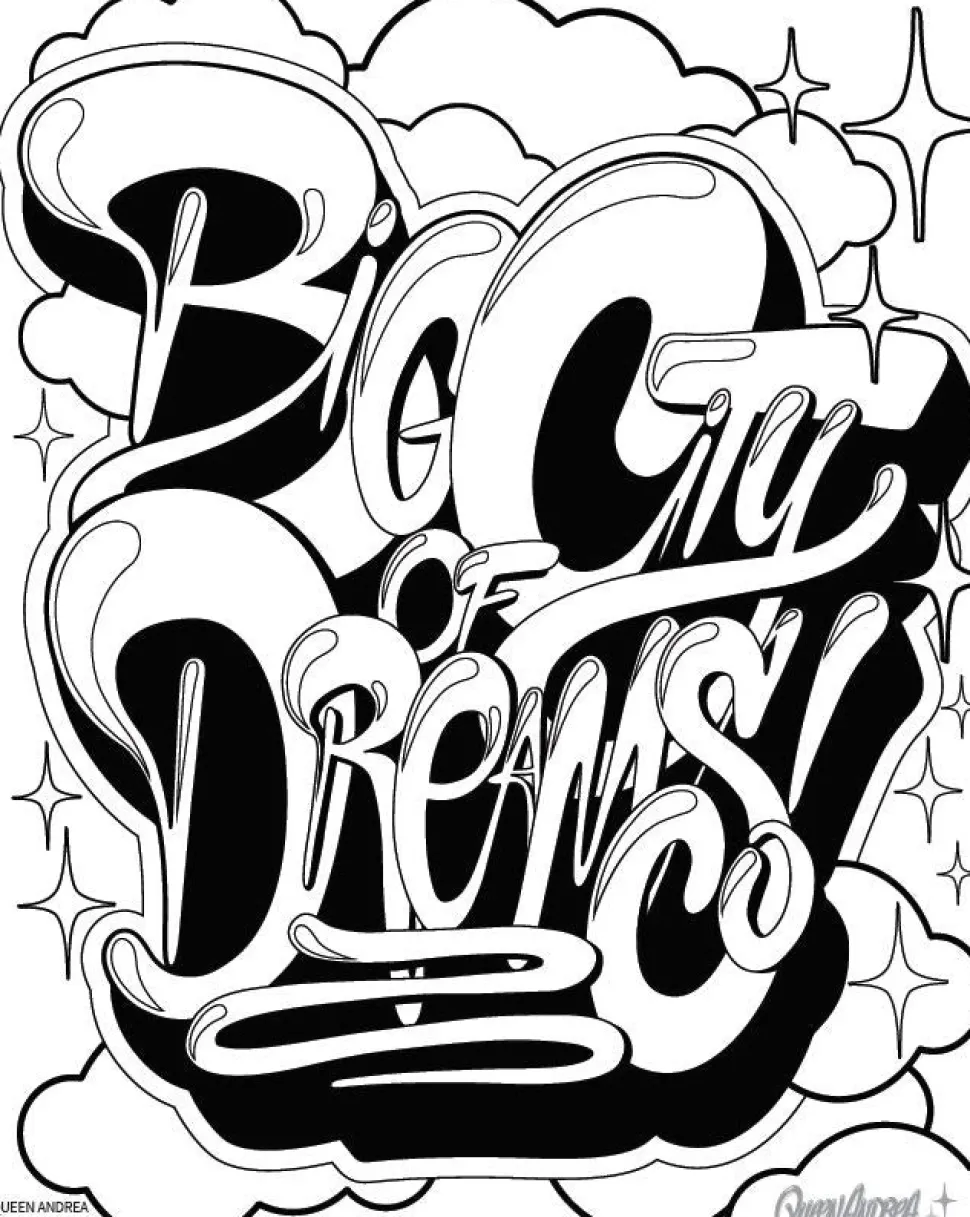 American Graffiti Coloring Book