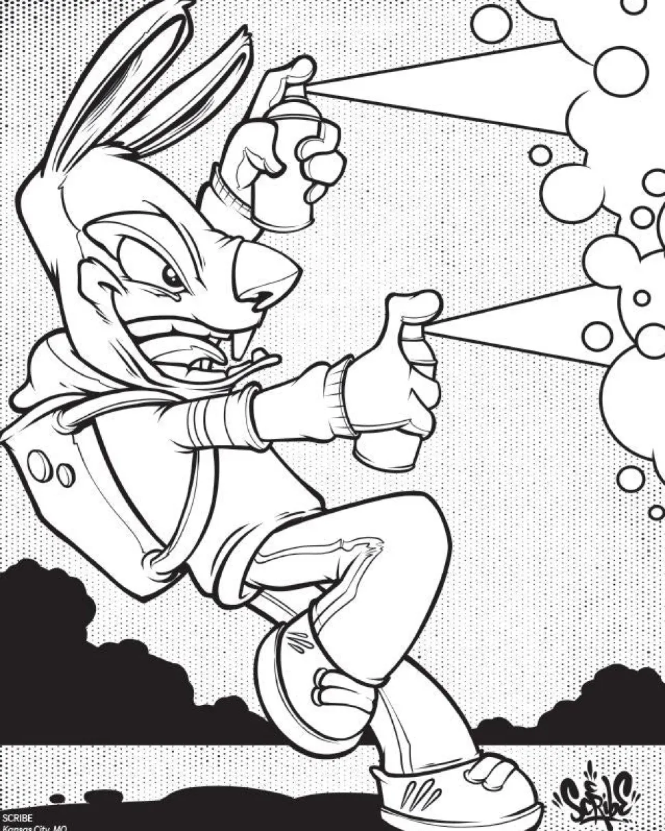 American Graffiti Coloring Book