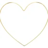 Anilla de metal Corazón Dorado Artemio 26cm