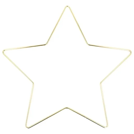 Anilla de metal Estrella Dorada Artemio 28cm