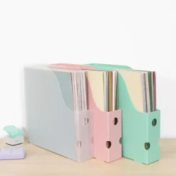 Archivador Vertical Para Papeles de Scrapbooking Rosa Craftelier