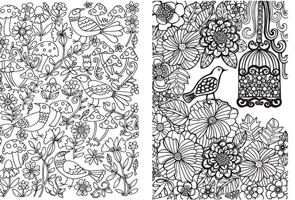 Arte Antiestrés 100 jardines para colorear