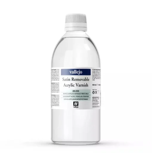 Barniz 550 satinado removible Artist Vallejo 500ml