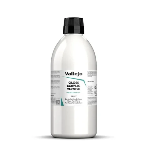 Barniz Acrílico Permanente Brillante Vallejo 500ml