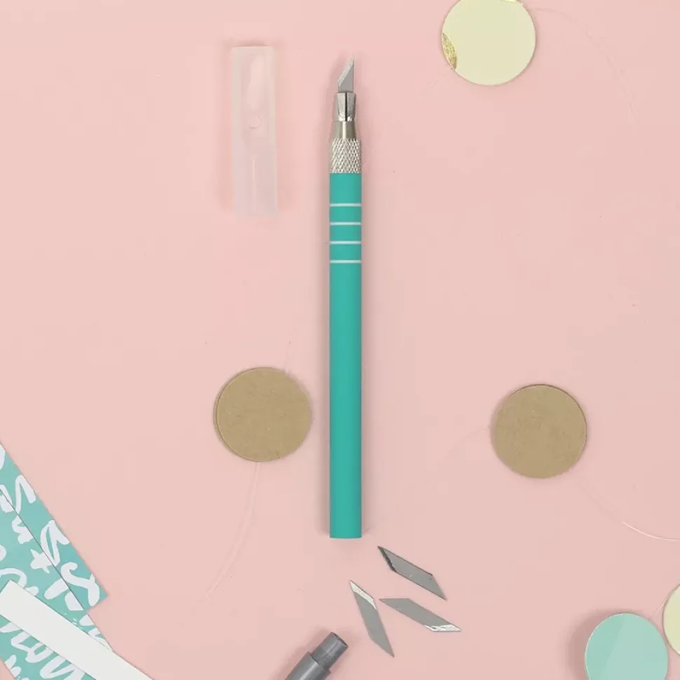 Bisturí de precisión turquesa Craftelier