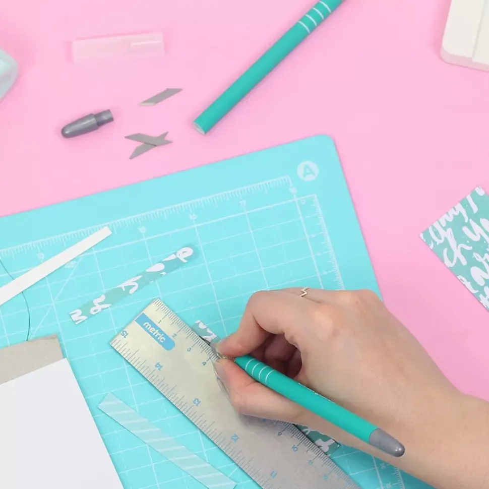 Bisturí de precisión turquesa Craftelier