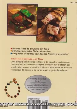 Bisutería Modelado con Fimo con diseños florales y en espiral 04030