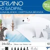 Bloc cartulina blancas 24x32cm 185g/m² Fabriano