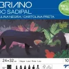 Bloc cartulina negra 24x32cm 185g/m² Fabriano