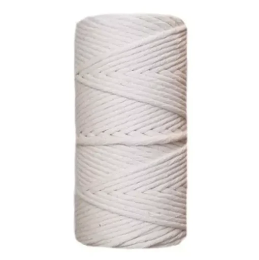 Bobina de Algodón de Macramé Crudo 3mm