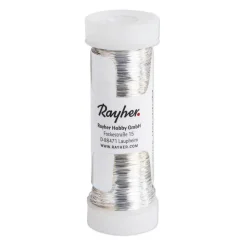 Bobina Hilo Metálico Plata Rayher 0,3mm. 50m