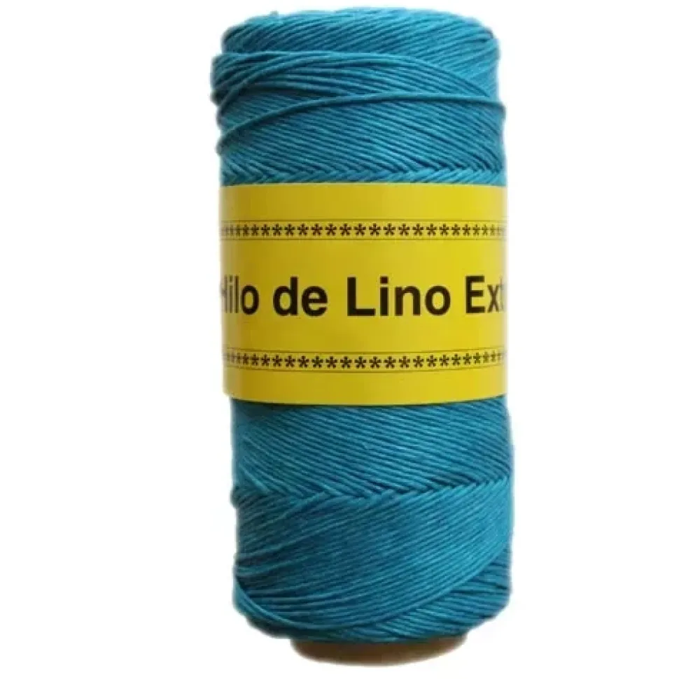 Bobina Lino Encerado 3 cabos Turquesa CasaSol 180m