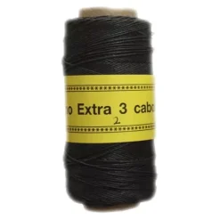 Bobina Lino Encerado 3 cabos Negro CasaSol 180m