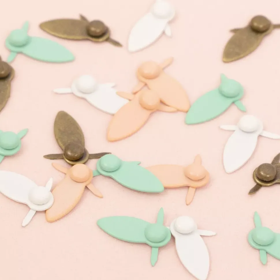 Brads y Botones de Giro Blanco Craftelier