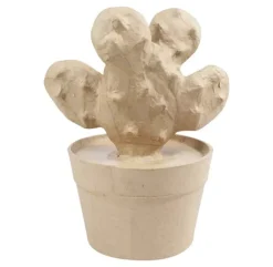 Cactus de Papel Maché Décopatch