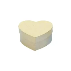 Caja Corazón de Papel Maché Rayher 13x13cm