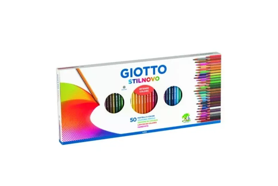 Caja de 50 lápices de colores Stilnovo Giotto