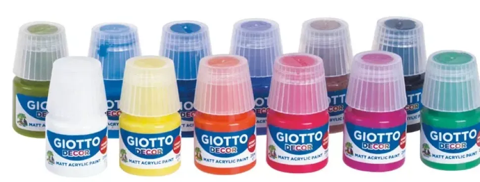 Caja de 12 Témperas Decor Acrylic Giotto 25ml