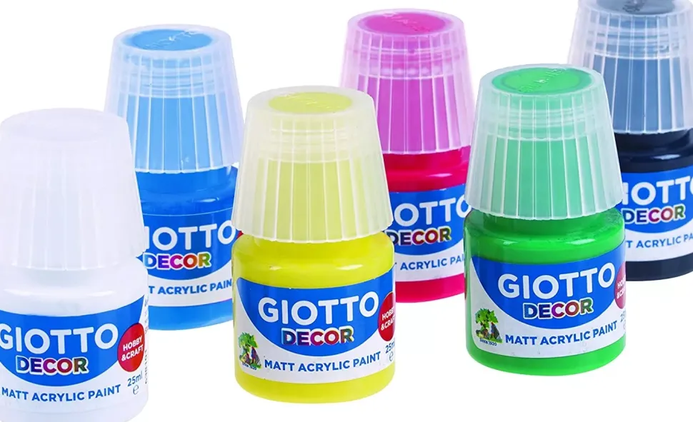 Caja de 6 Témperas Decor Acrylic Giotto 25ml