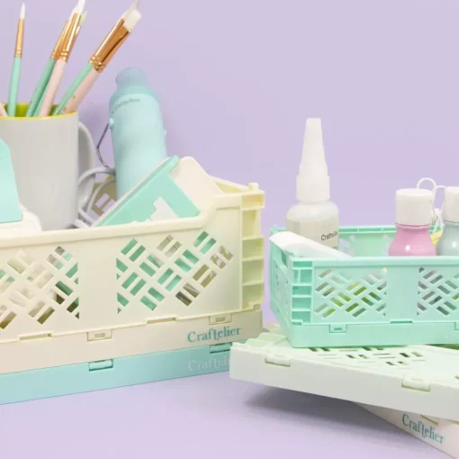 Caja de almacenamiento plegable Grande Blanca Craftelier