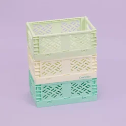 Caja de almacenamiento plegable Pequeña Turquesa Craftelier