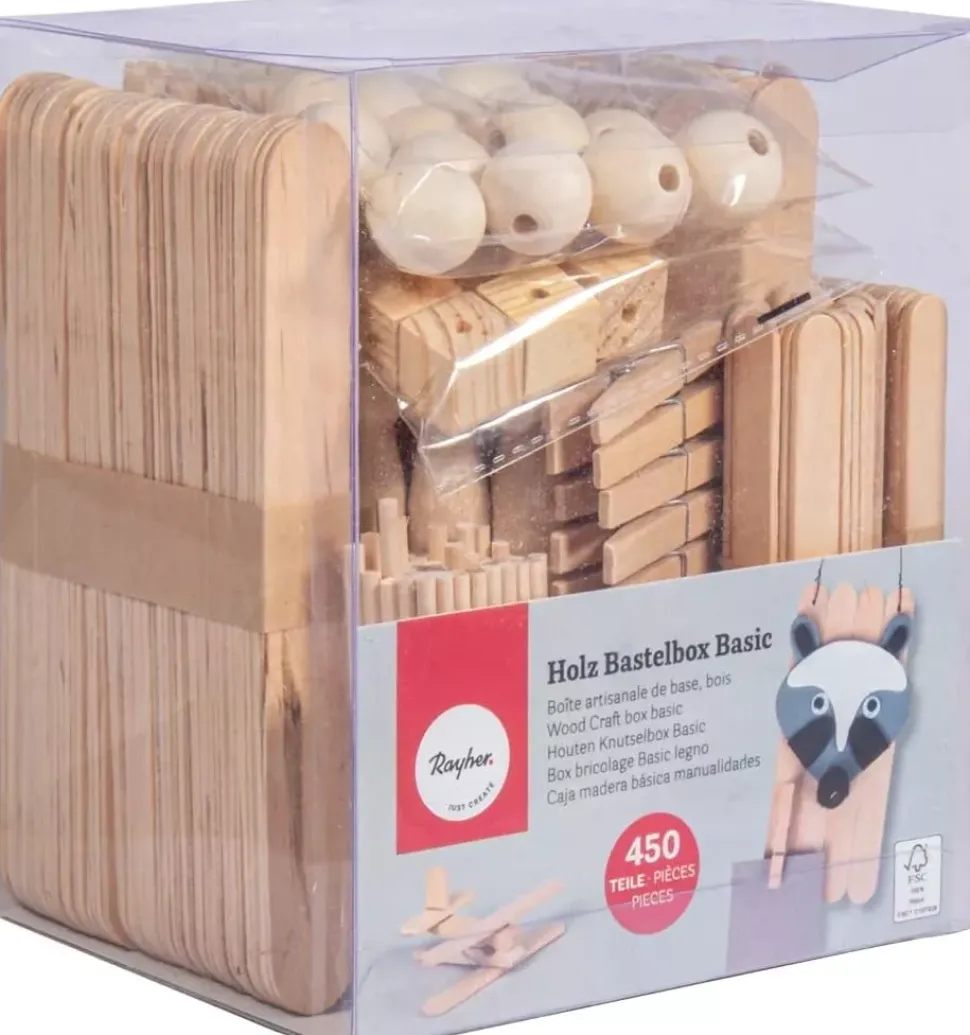 Caja de Básicos de Madera Para Manualidades Rayher