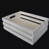 Caja de frutas rectangular con asas