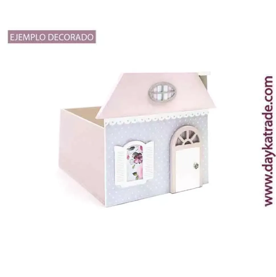 Caja de Madera Casita Pequeña Dayka