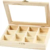 Caja de Madera con Tapa de Cristal Creativ Company