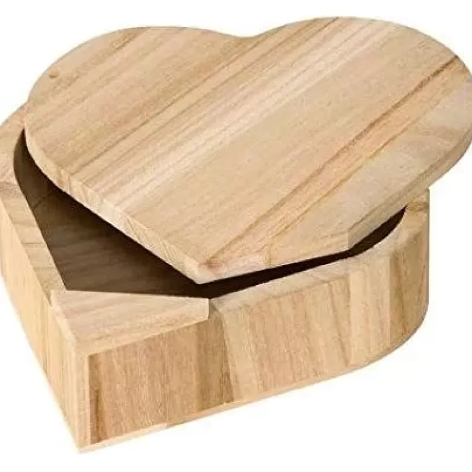 Caja de Madera Corazón Artemio