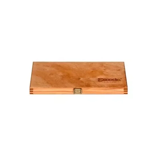 Caja de madera y 3 pinceles sintéticos acuarela 8700 Escoda