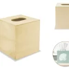 Caja de Pañuelos de Madera Cuadrada MultiCraft
