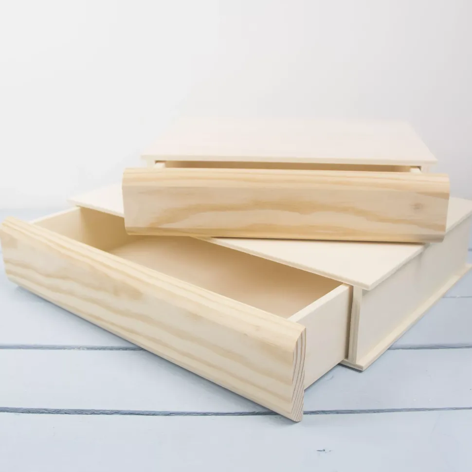 Caja libro con cajón Dayka