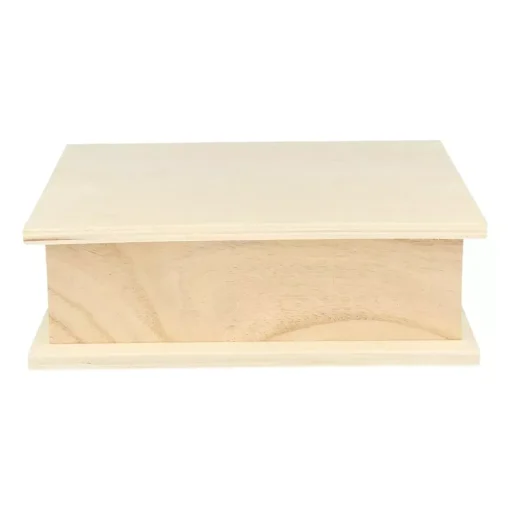 Caja libro de madera