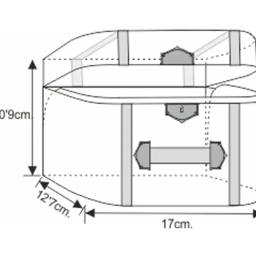 Caja maletín de cartón pequeño
