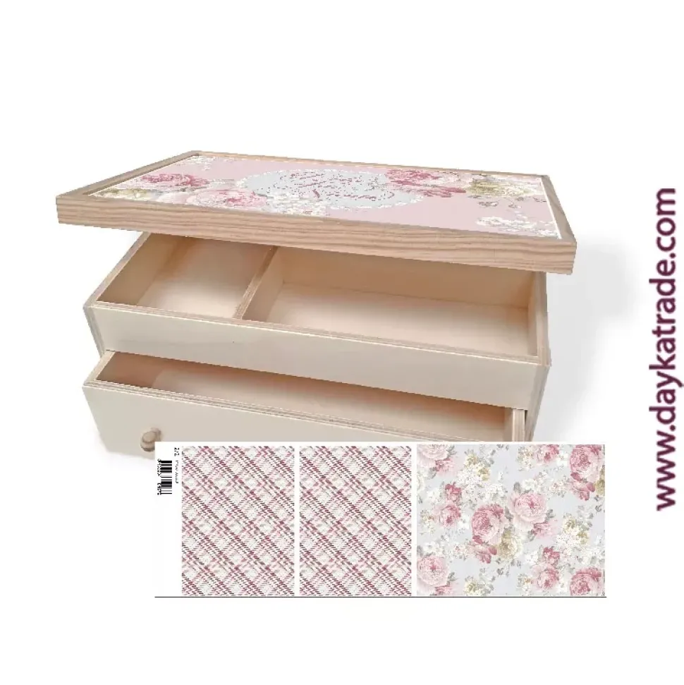 Caja Maquillaje + Tela Prediseñada Dayka