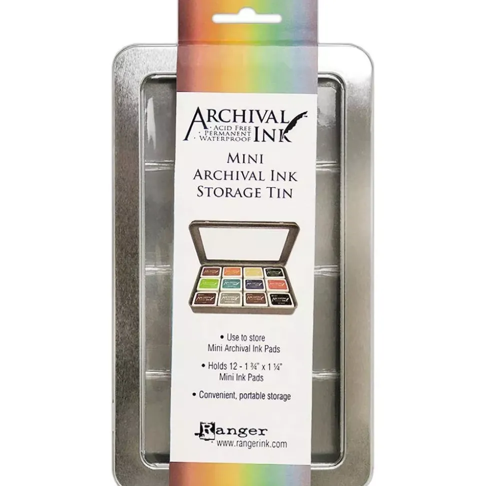 Caja metálica para guardar mini tampones Archival Ink Ranger