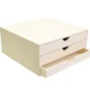 Caja organizadora de tres cajones