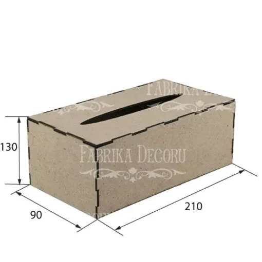 Caja para pañuelos en DM