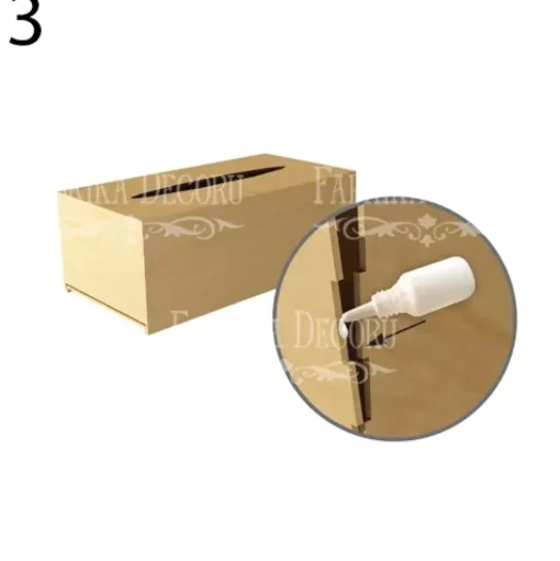 Caja para pañuelos en DM