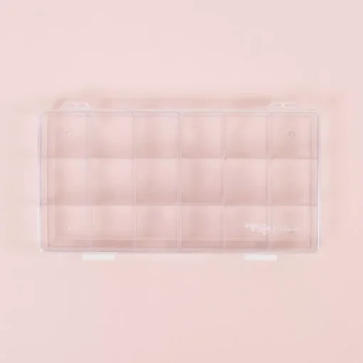 Caja Transparente con 18 Compartimentos Craftelier
